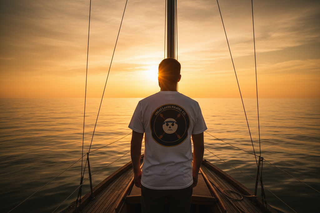 Great Lakes Pirates Co. Brand Shot - Lake Michigan Sailboat